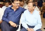 Former India captain Dilip Vengsarkar (left) and Olympian Eddie Sequeira.