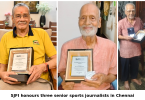 SJFI honours three senior sports journalists in Chennai