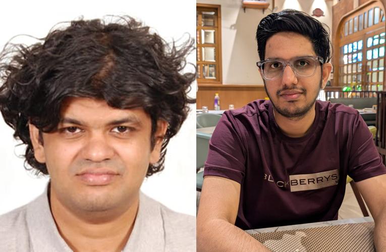 S. Dipak Ragav of The Hindu (right) and Swaroop Swaminathan of The New Indian Express