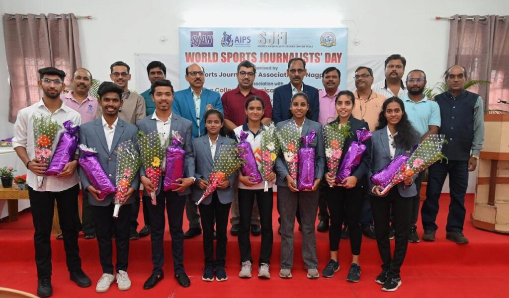 SJAN honours Nagpur’s 9 national medalist on World Sports Journalists Day